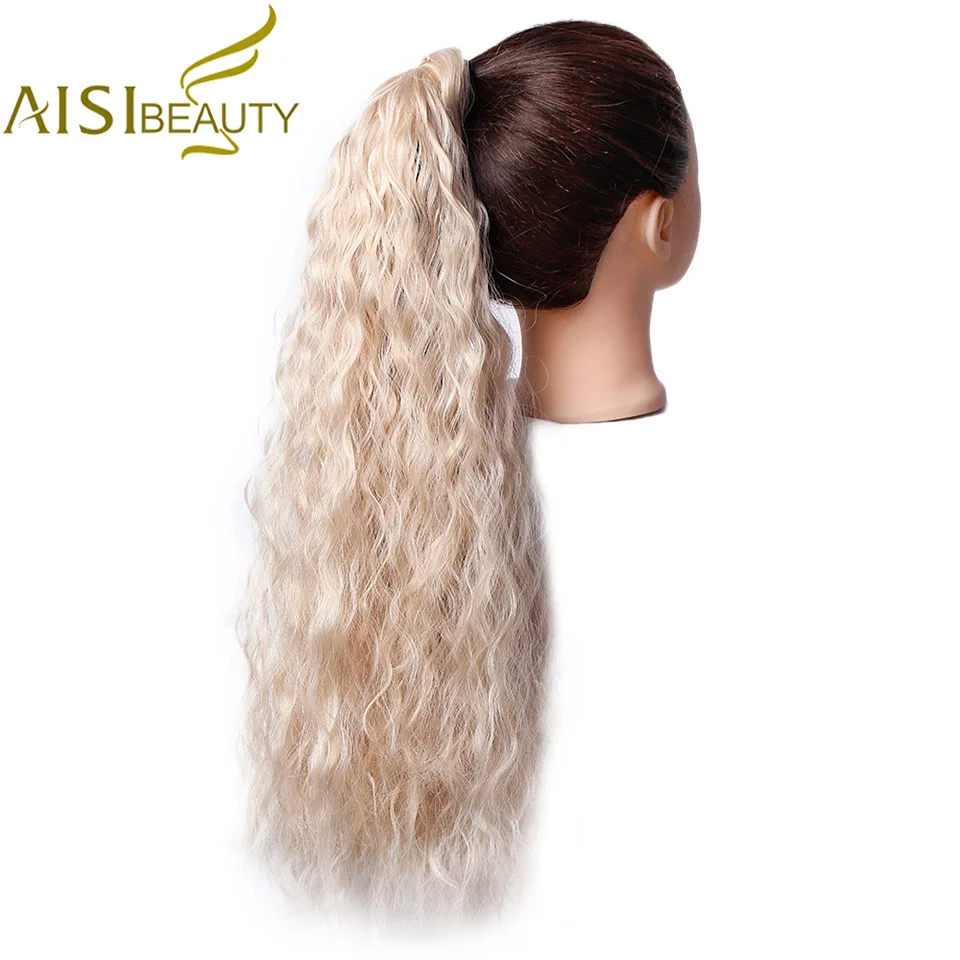 AISI BEAUTY, длинные кудрявые конский хвост, натуральные накладные волосы на заколках для женщин, накладные волосы, конский хвост, синтетические волосы