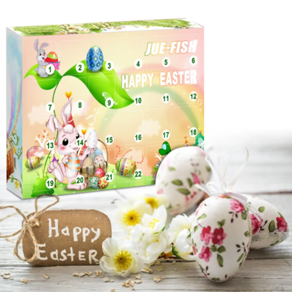 

2021 New Easter Blind Box 24 Days Gift Box Advent Calendar Cartoon Animal World Theme Building Toys Children Festive Gift Set