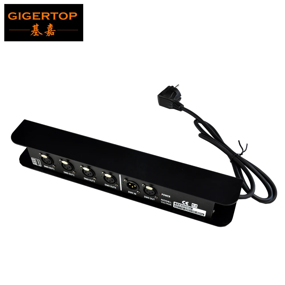 TIPTOP Новый 4 Way 3PIN выход DMX сценический светильник активация сигнала контроллера