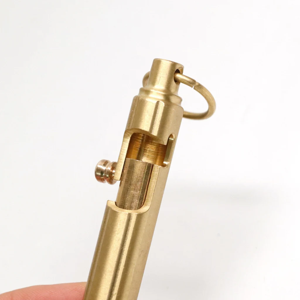 

Brand New High Quality Practical Bolt Action Type Retro Ballpoint Pen Writing Tool Unique Design School Office Stationery Gifts