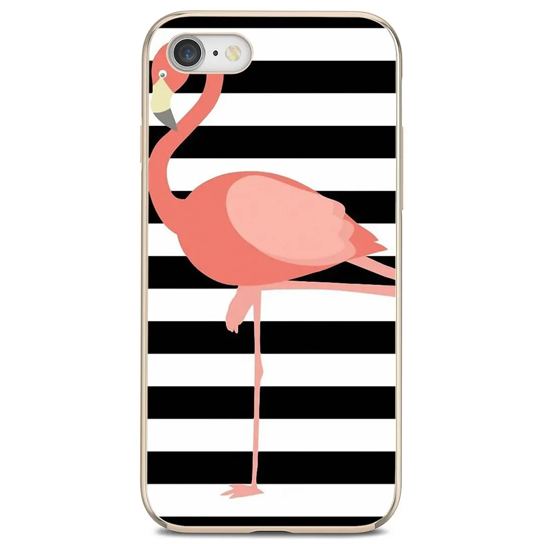 Для Samsung Galaxy A9 A8 Star Lite A3 A5 A7 A6 Plus 2018 2015 2016 2017 мягкий чехол Dancing-flamingo-Flower-Stripe-Pink из мягкого TPU.