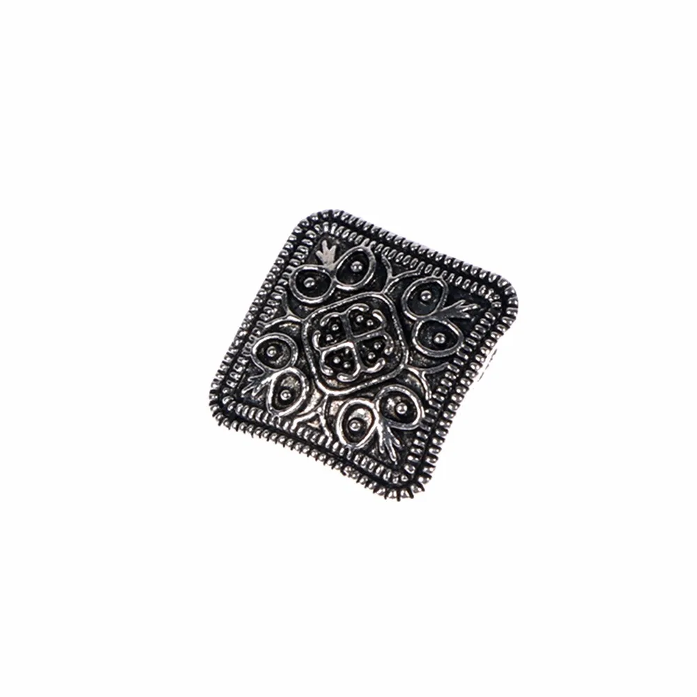 10 шт. металлический цветок резные антикварные серебряные пуговицы сделай сам для