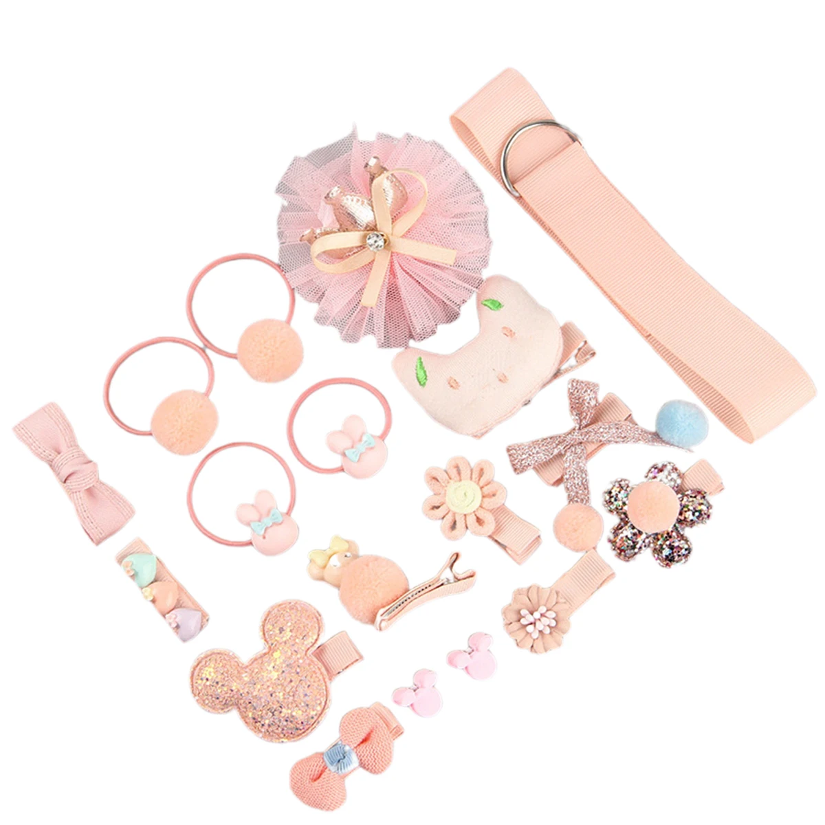 Baby Girl Cute Headband Turban Darling Bows Kids Headwear Elastic Hair Bands Clips Hairpins Set Accessories Gift | Детская одежда и