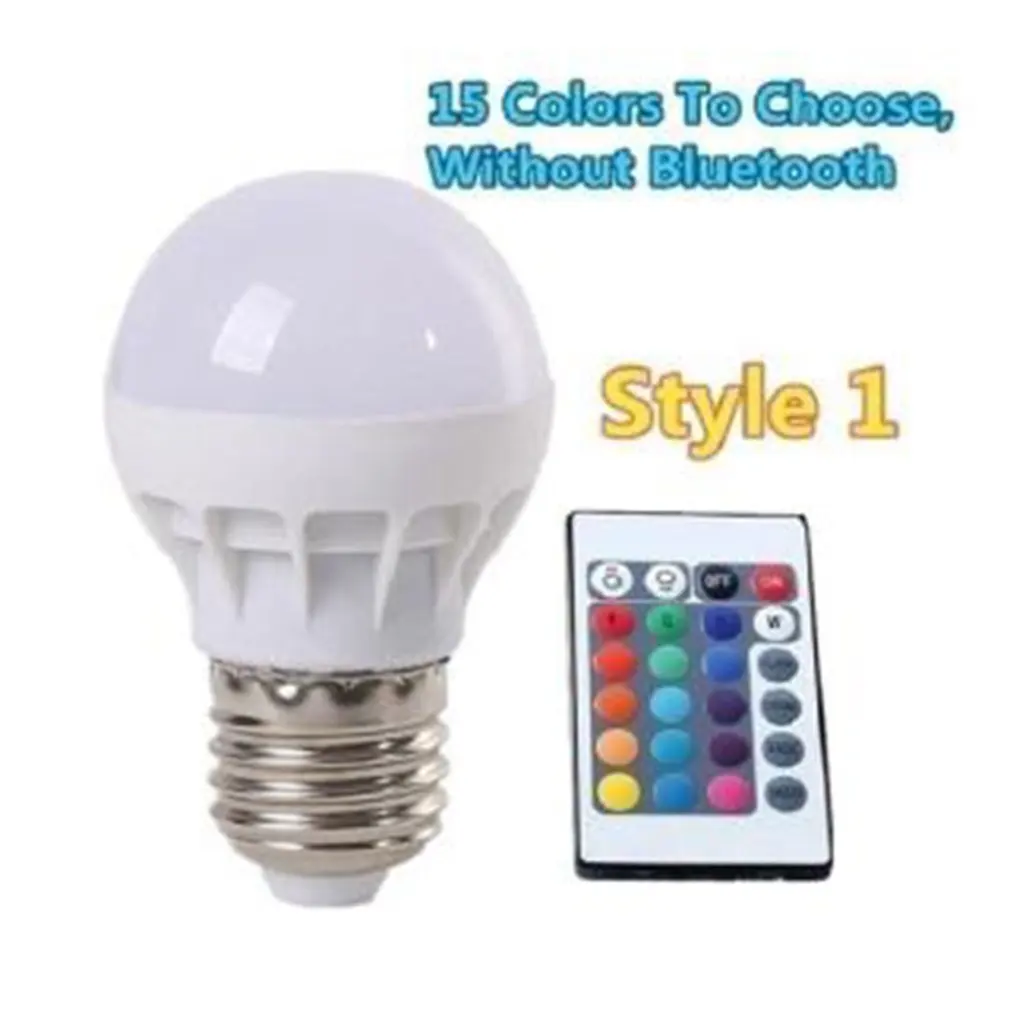

Colorful Led Bulb Lamp Rgb E27 Creative Control Smart Light Remote Control Color Changing Light Bulb