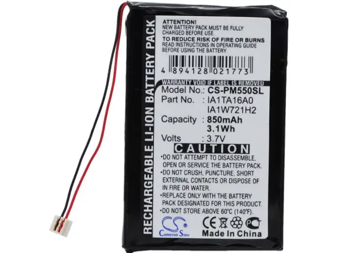 

cameron sino 850mah battery for PALM M550 Tungsten T1 T2 T3 Zire 31 71 72 72s GA1W918A2 GA1W922A2 IA1T923A0 IA1TA16A0