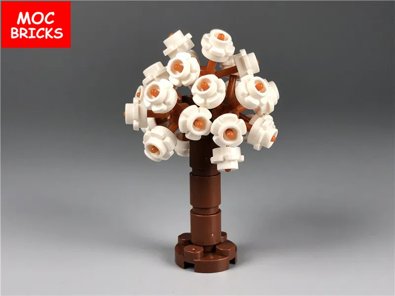 Поштучная распродажа кубики MOC растение цветная Гортензия Дерево
