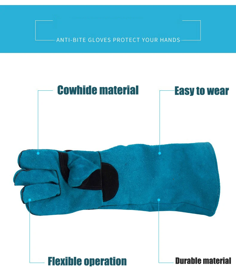 

Pet Dog Gloves Bite Scratch Resistant Animal Handling Protection Strong Tendon Animal Cat Bath Waterproof Grooming Supplies