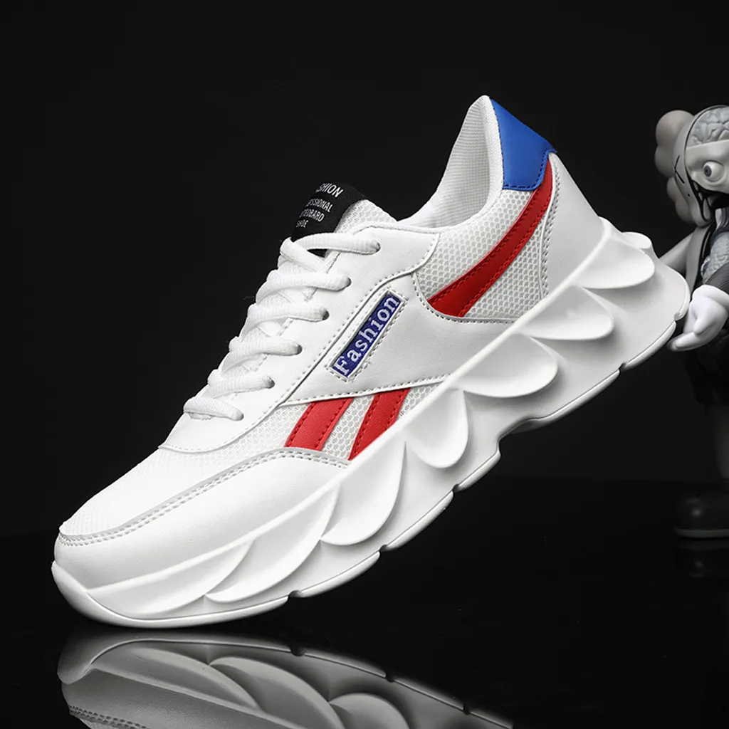 

New Stylish Men Running Shoes Increasing Sneakers Men Height Platform Breathable Trainers High Heel Sports Walking Shoes