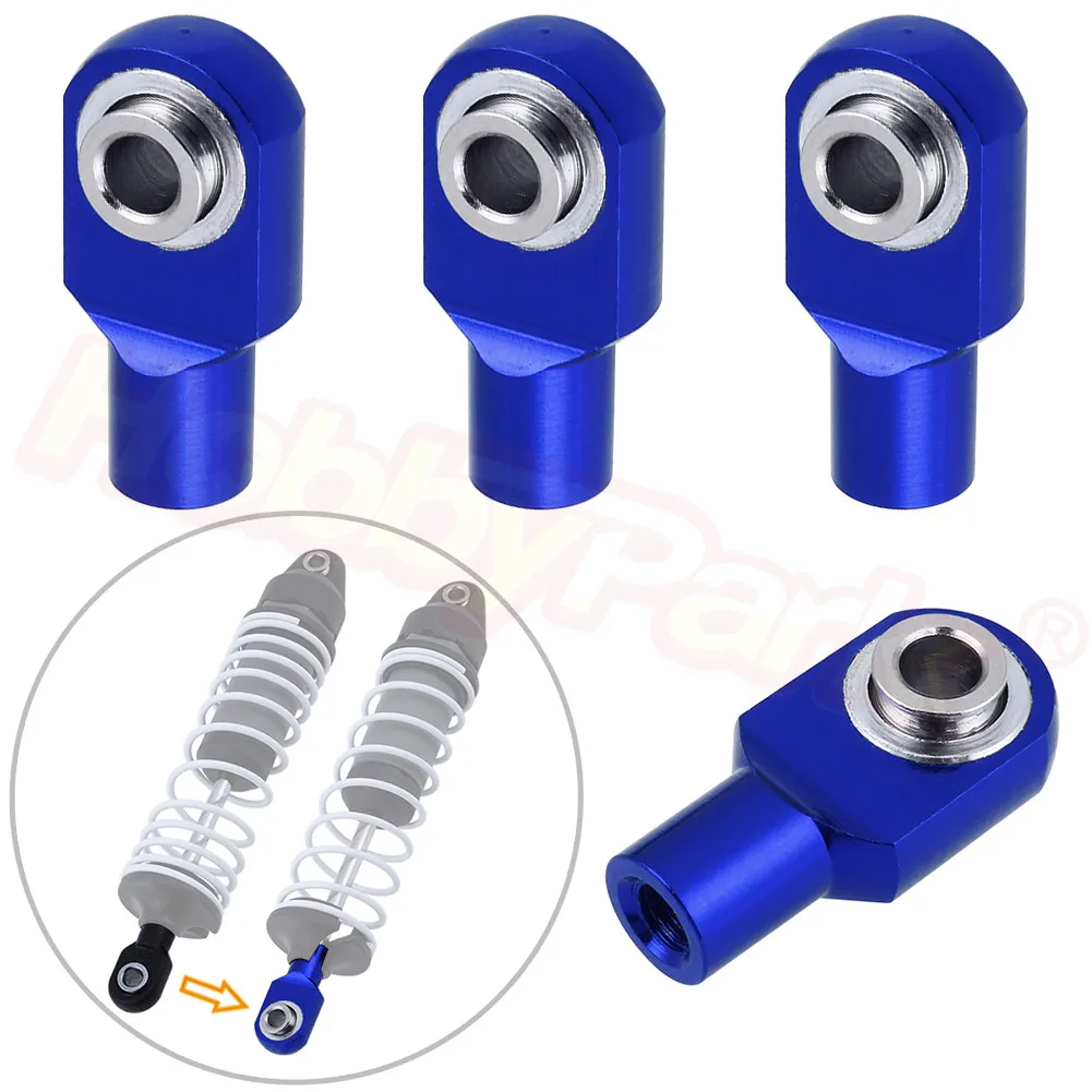 

4pcs RC Short Rod Ends with Hollow Balls Aluminum Metal for Traxxas RC Cars Replacement of 2742X