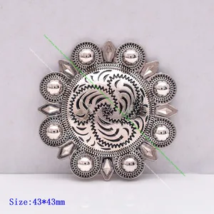 6 шт. 43 мм сверхмощный цветочный ягоды резной ковбойский лошадь седельный зажим головной убор кожевенное ремесло искусственная кожа