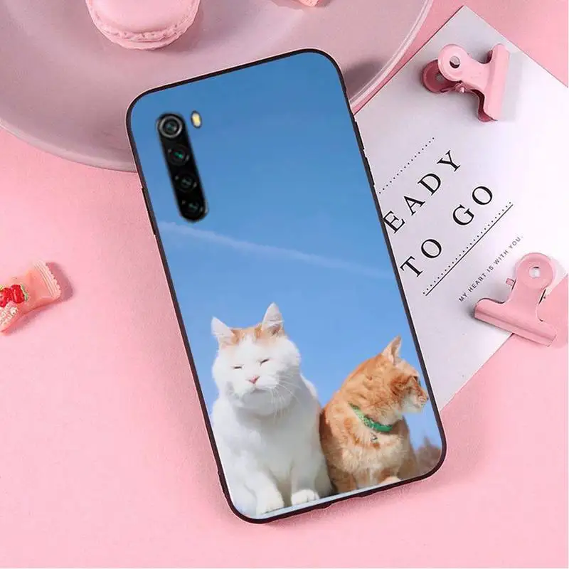 

Sleepy Cat Phone Case for xiaomi note max mi 3 7 8 9se Redmi 7 7a 8 8t 10 pro lite cases cover