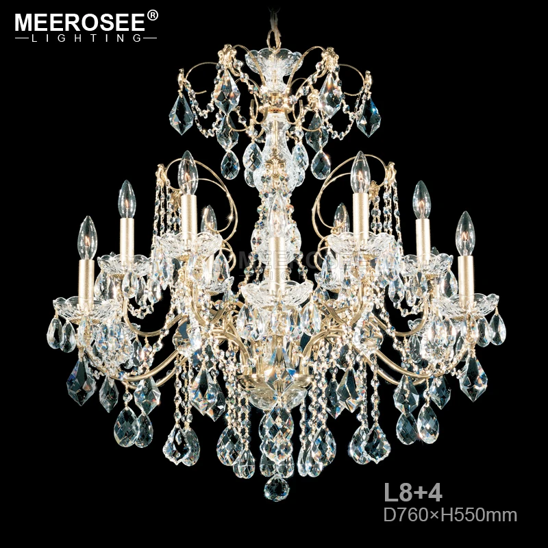 Современная Люстра светильник E14 E12 лампы в форме свечи с украшением виде