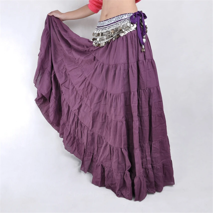 Женская льняная юбка для танца живота элегантная йоги выступления на сцене Хобо