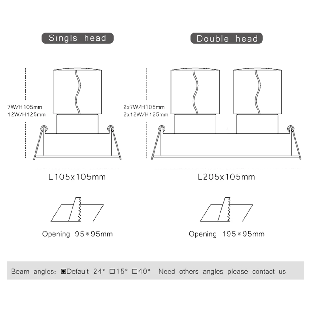 Простота обслуживания решетка светильник 7 Вт 14 24 узкая рамка Встроенный