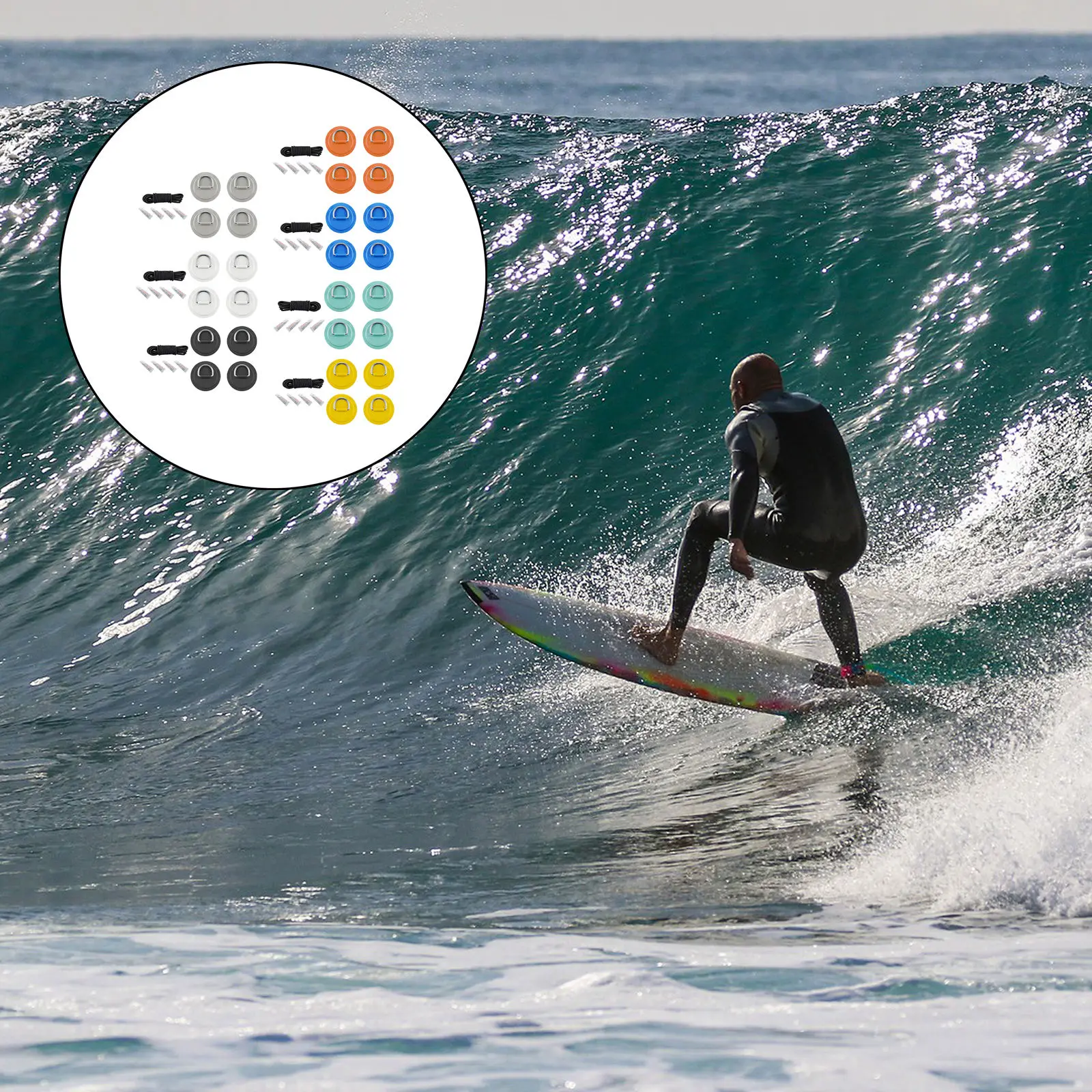 

4 шт., D-образные накладки из нержавеющей стали, 8 см, 2,5 м