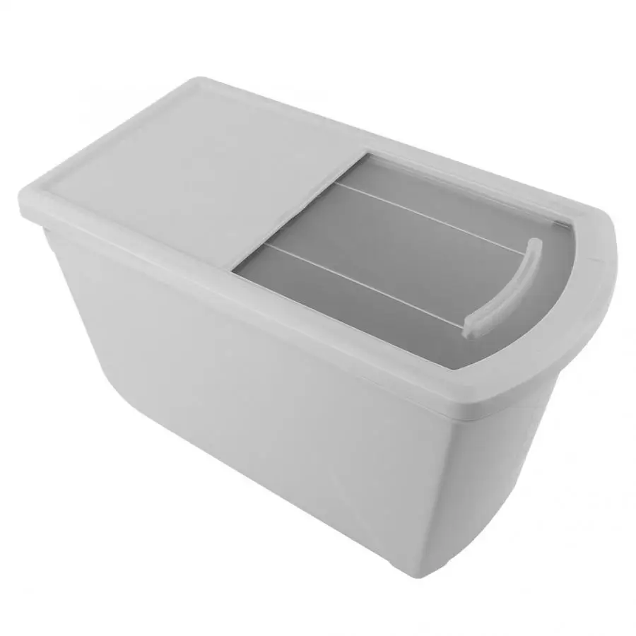 Пластиковая герметичная горка с замком для хранения риса Экологичная кухонная