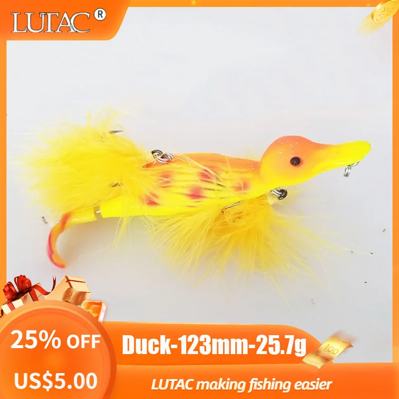 

LUTAC pesca pike duck fishing lures wobblers China fishing gear duck lures floating fishing tackle lure popular duck