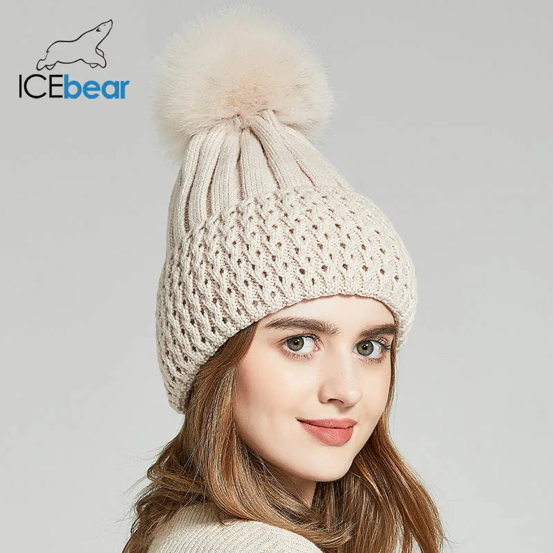 ICEbear высокое качество женская шляпа модная шапка E-MX18102FQ - Цвет: 09FM18