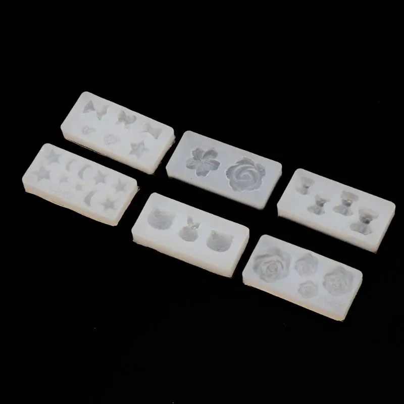 Горячая 3D цветок силиконовые формы для нейл арта декоративный шаблон Expory смола