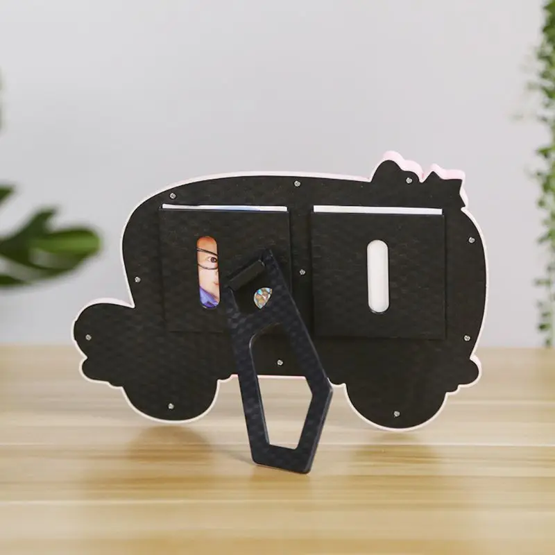 

Creative Baby Cartoon Car Shape Photo Frame Infant Year Old Growth Picture Holder Birthday Gifts Desktop Ornaments Home Decorati