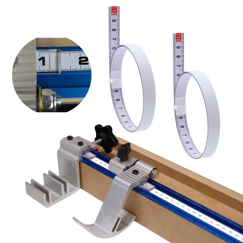 0.8-10m Steel Miter Track Tape Measure Self Adhesive Metric Scale Ruler Rustproof Durable Wear-Resistant Ruler Woodworking Tool images - 6