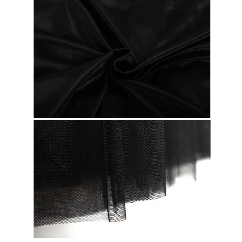 

2021 Autumn Winter Vintage Tulle Skirt Women Elastic High Waist Mesh Skirts Long Pleated Tutu Skirt Female Jupe Longue
