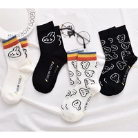 cotton socks sweet and cute little rabbit in the tube ins wind japanese and korean college wind cartoon girl heart cotton socks