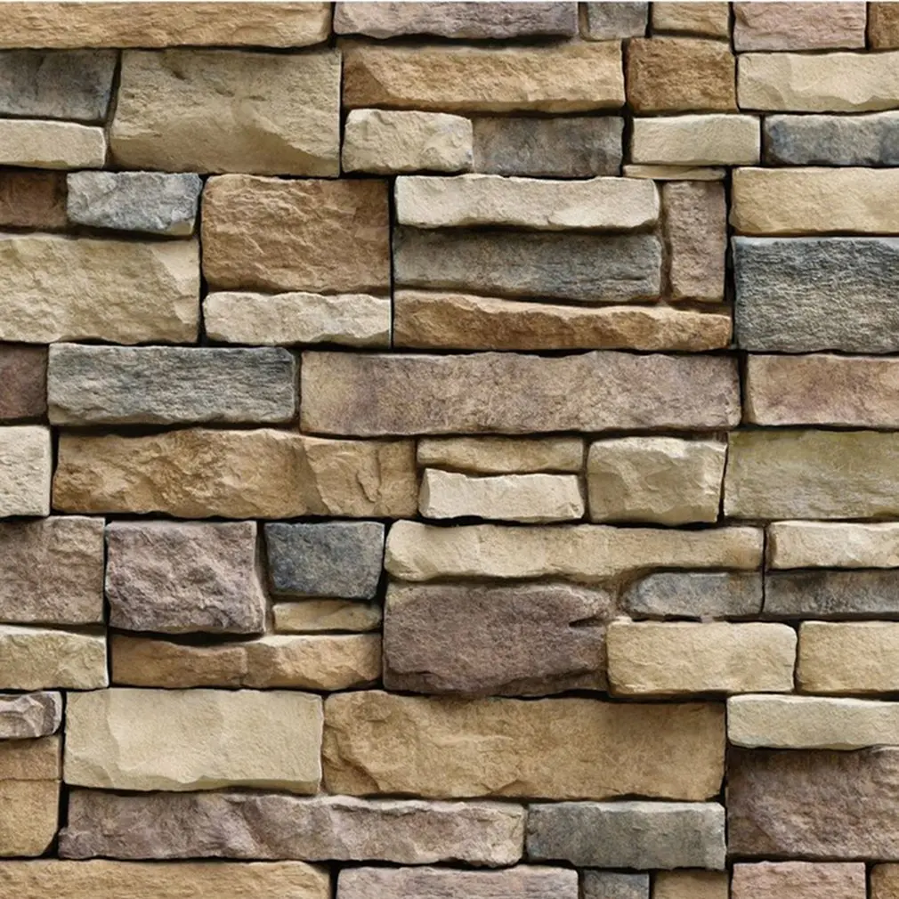 

3D Wallpaper Brick PVC Waterproof Self Adhesive Removable Wall Sticker Room Home Decor 3D Wall Papers Living Room Bedroom Kids