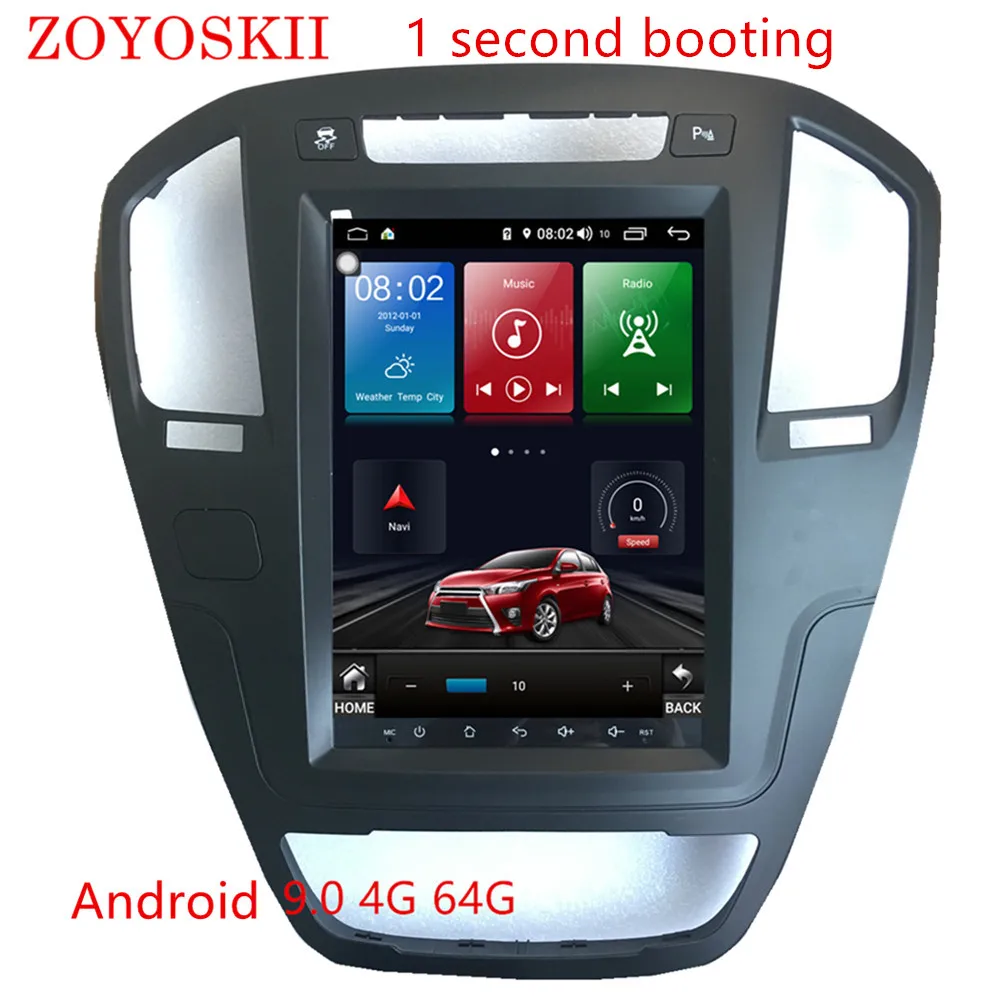 ZOYOSKII Android 8,1 9,0 os 10,4 дюймов Автомобильный gps мультимедийный радио bluetooth навигационный плеер для Opel insignia 2009-2013 carplay