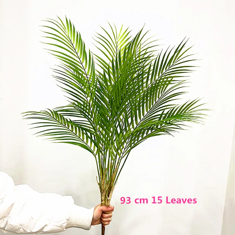 

80-125CM Artificial Tropical Theme Plants Fake Palm Tree Plastic Monstera Landscaping Hotel Garden Party House Deco Accessories