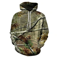 wild boar camouflage 3d hoodie for men and women outdoor fishing maple leaf pigeon camping hunting clothing unisex hoodie