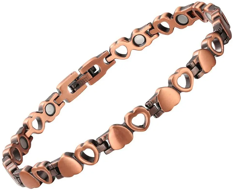 

Magnetic Therapy Copper Magnetic Ankletfor Men Women's Pain Relief for Arthritis Health Anti Fatigue Heart Solid Copper Ankle
