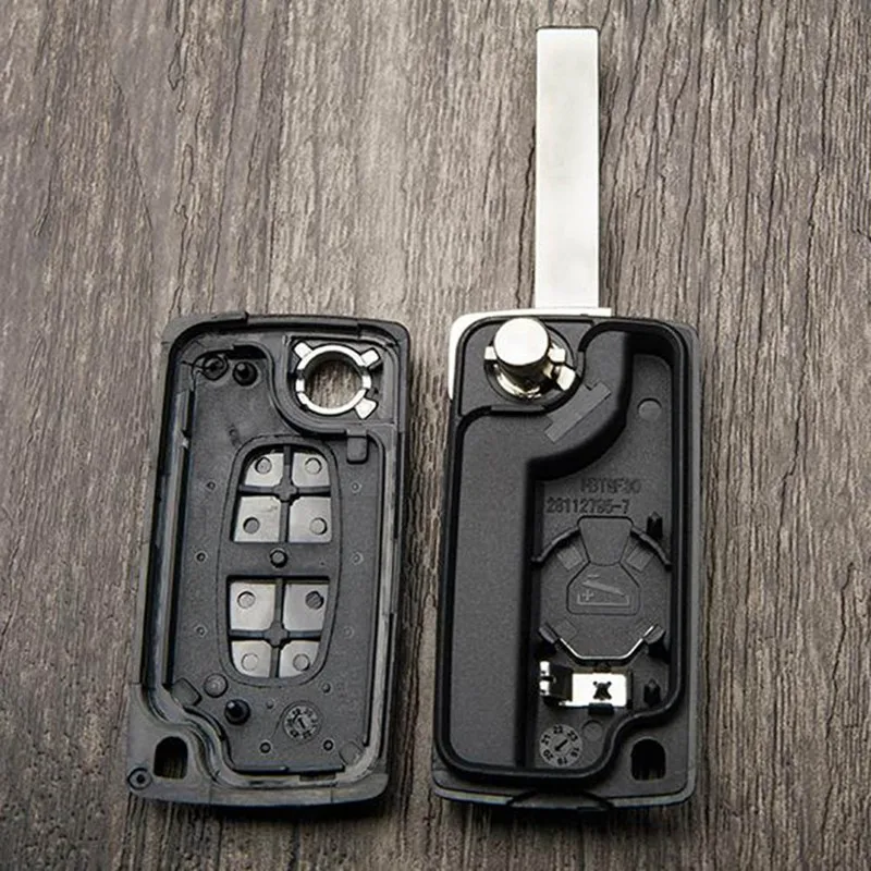 Car Key Cover Remote Control Flip With Two Buttons Shell Fob For Peugeot 308 207 307 3008 5008 807 Citroen C2 C3 C4 C5 | Автомобили и