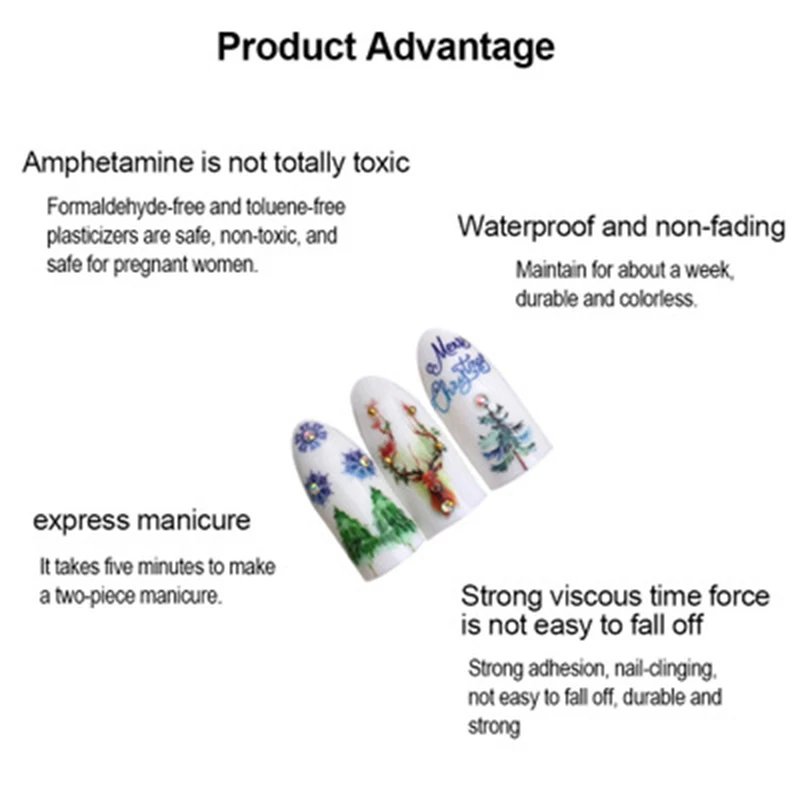 Рождество переводная наклейка для ногтей s Хэллоуин мяч одеваются наклейки патч