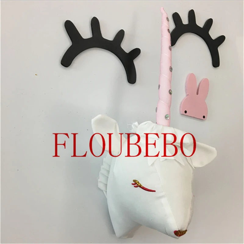 1 шт. Голова Единорога Рождество Северная Входная стена Подвески кукла