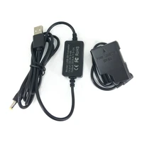 en el14 dummy battery usb adapter charging cable for nikon d5600 d5500 d5300 d3400 dslr camera power bank as en el14a ep 5a