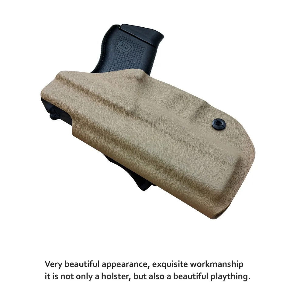 BBF Make IWB Тактический KYDEX пистолет кобура Glock 19 17 25 26 27 28 43 22 23 31 32 Внутри Скрытого Ношения кейс для пистолета аксессуары