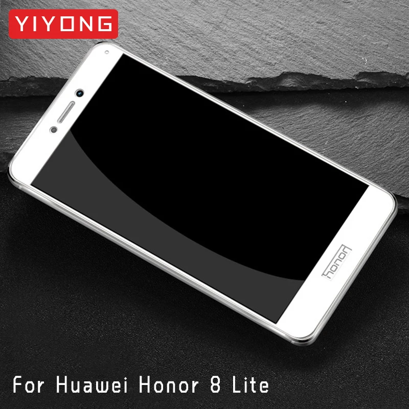 YIYONG полное покрытие экрана стекло для Huawei Honor 8 Lite Pro Закаленное Защитная пленка