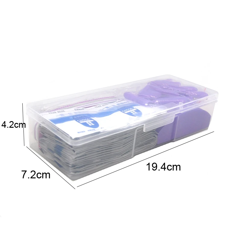 1 Set Manicure Nail Art Tools UV Gel Polish Remover Lint-Free Wipes Napkins Clip Caps Cuticle Pusher Files Kit VIP Box | Красота и