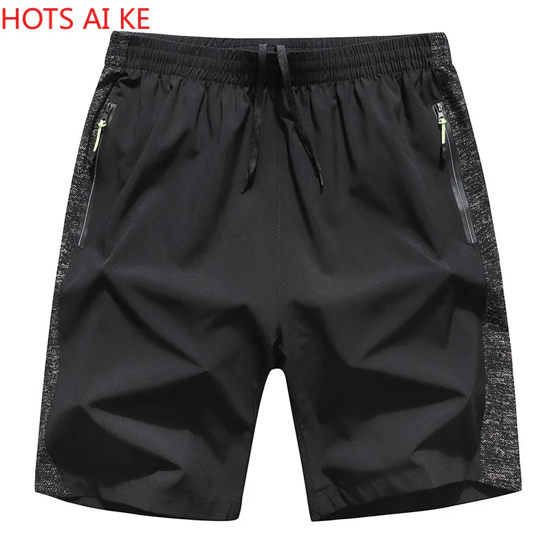 

Mens Clothing Summer Large Size Shorts Quick Dry Breathable Breeches Bermuda Male Zip Pocket Plus Size Men Summer Shorts