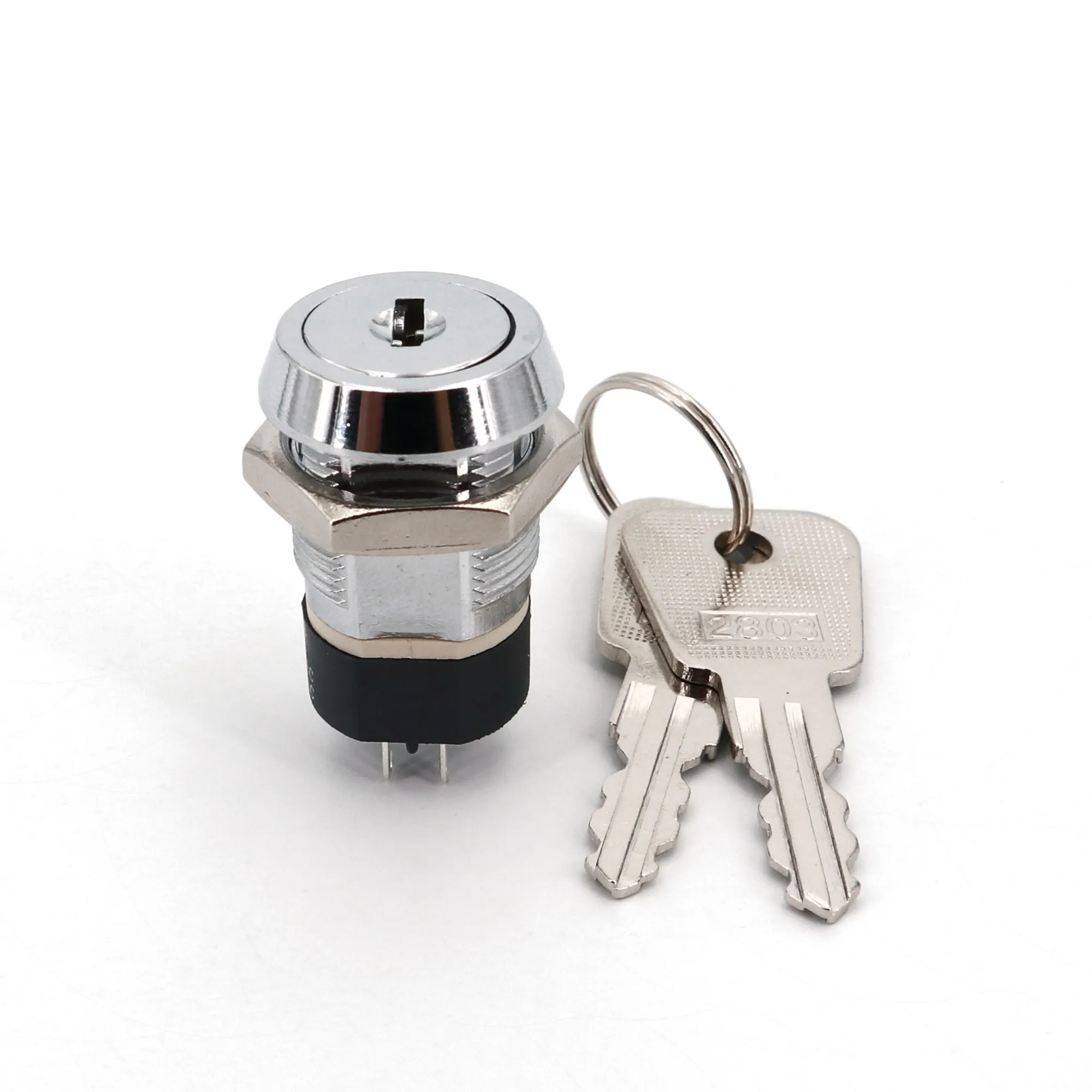 Металлический 4 контактный переключатель ON OFF 2 Позиции DPST A Series ключ для