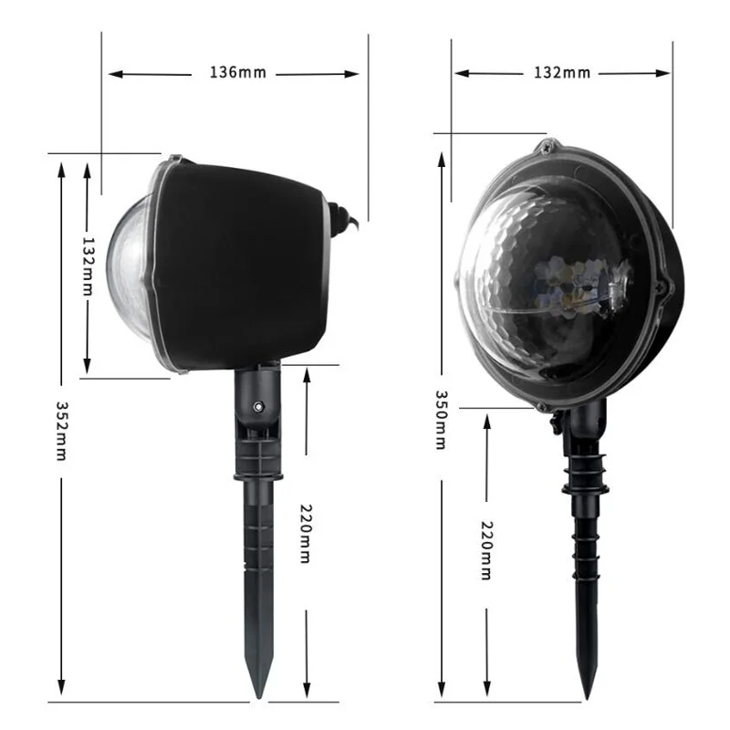 

Outdoor Laser Projection Light Snowflake Disco Light Waterproof LED Pattern Light Rotating Lawn Light Christmas Decoration Light