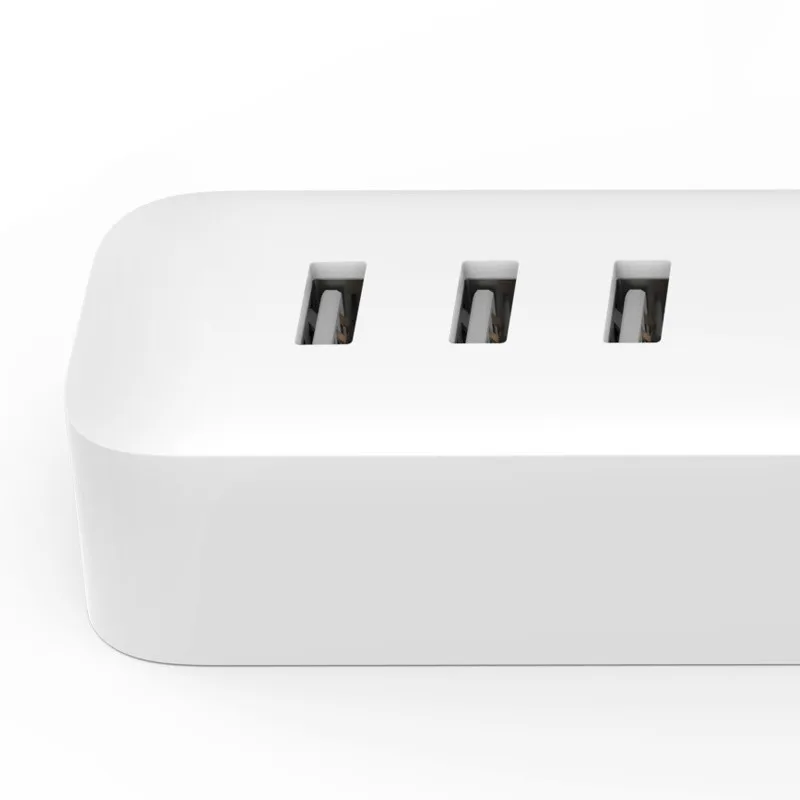 Оригинальный умный удлинитель Qingmi XiaoMi Mjia с 3 USB-портами Wi-Fi 5 В/2 4 А быстрая зарядка