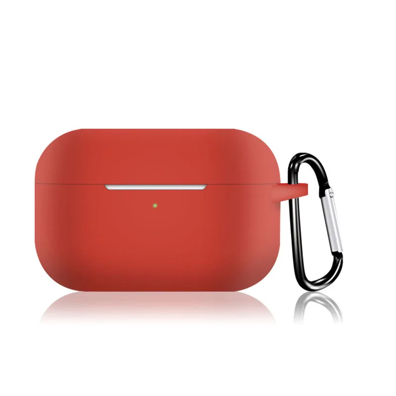 Для AirPods 2019 чехол для переноски с брелоком зарядки Видимый передний светодиодный