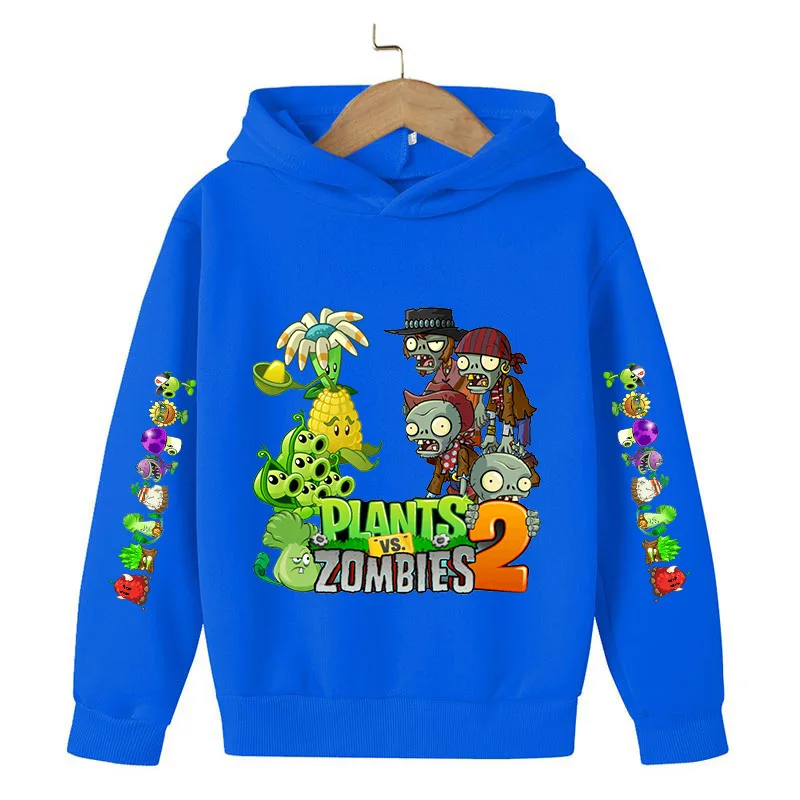 

Kids clothes Boys Top Plant VS Devil Video Game Print Hoodie Jacket for Girls Children's Coat Oversize Sweatshirt Baby clothes