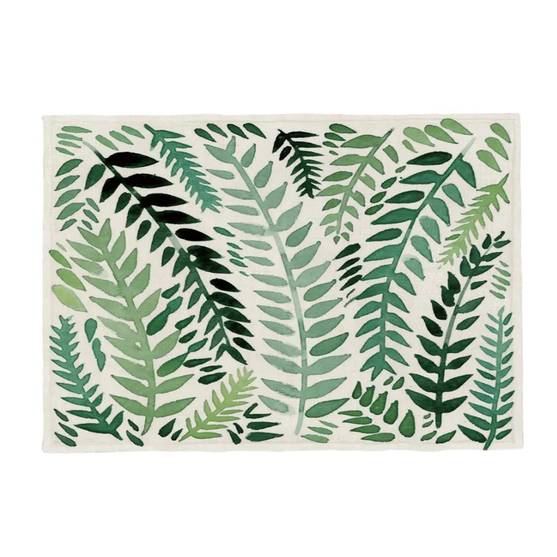 Свежая мраморная текстура подложка с листьями геометрический ромб кухонный