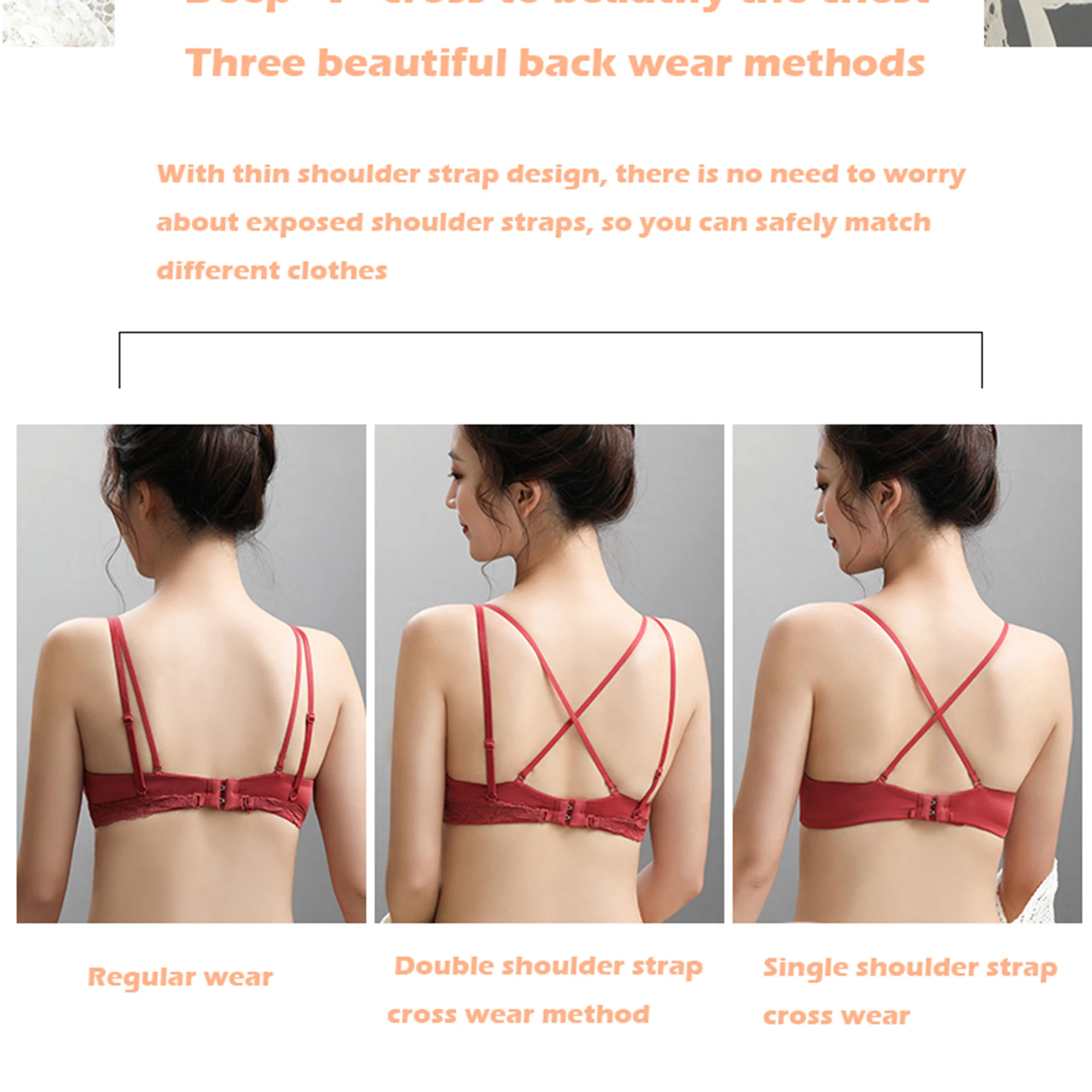Women Lace Bra+Panties Sets Push Up Gather Bras Underwear Sexy Bralette Ultrathin Briefs Female Intimates