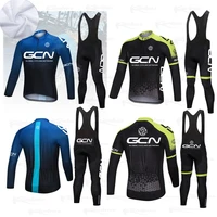 2022 gcn team autumn cycling jersey sets breathable long sleeve mtb bike clothes bicycle clothing suits roupa ciclismo masculino