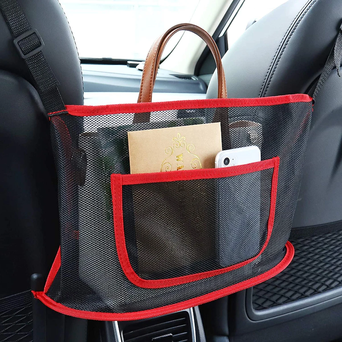Сетчатая Сумка на спинку сиденья автомобиля Универсальный многофункциональный