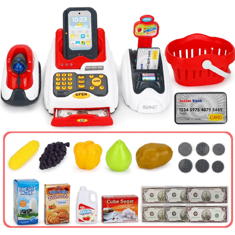 Обучающая обучающая касса дети притворяемся что играют в подарок счетчик